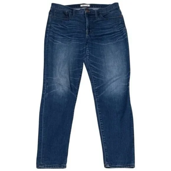 Madewell 9” High-Rise Skinny Jeans Medium Wash Comfort Capsule Summer 30 - Picture 2 of 9